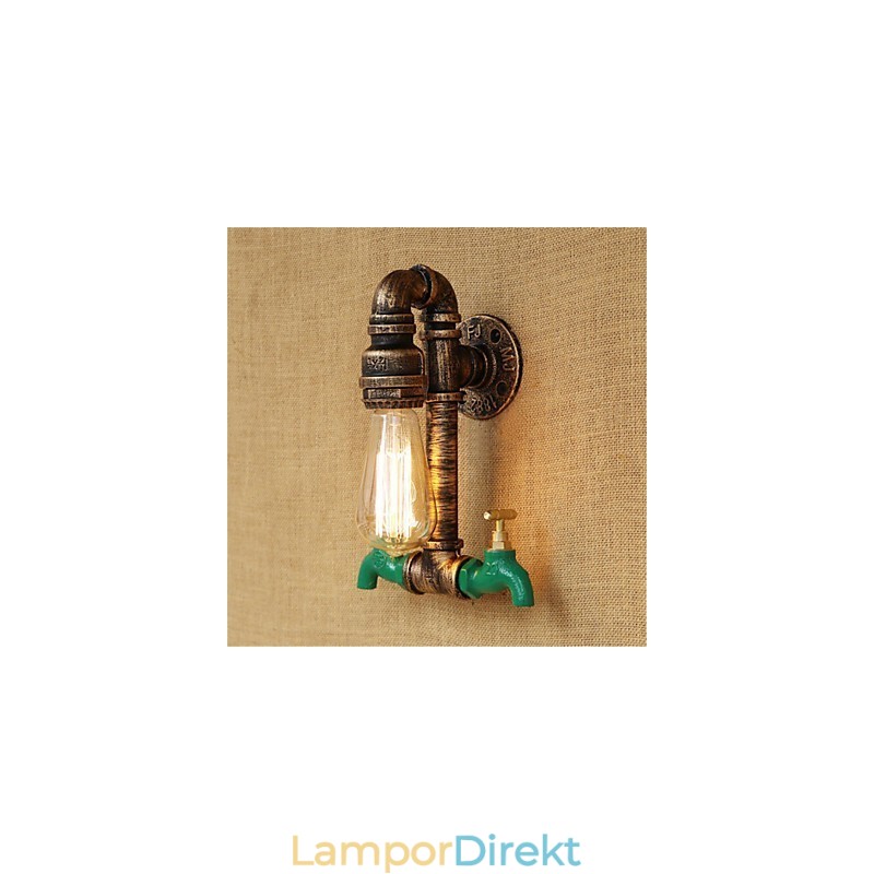 Country Retro Painting Feature För Mini Style Ambient Light Wall Sconces Wall Light