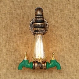 Country Retro Painting Feature För Mini Style Ambient Light Wall Sconces Wall Light