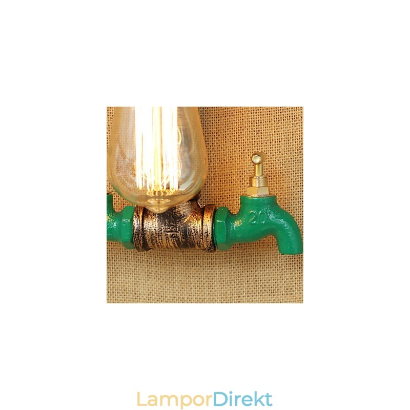 Country Retro Painting Feature För Mini Style Ambient Light Wall Sconces Wall Light