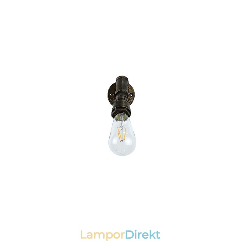 Vägglampa Vägglampor Väggjärn Vägglampa Stum Svart Ljussabel Lampa På Vägg