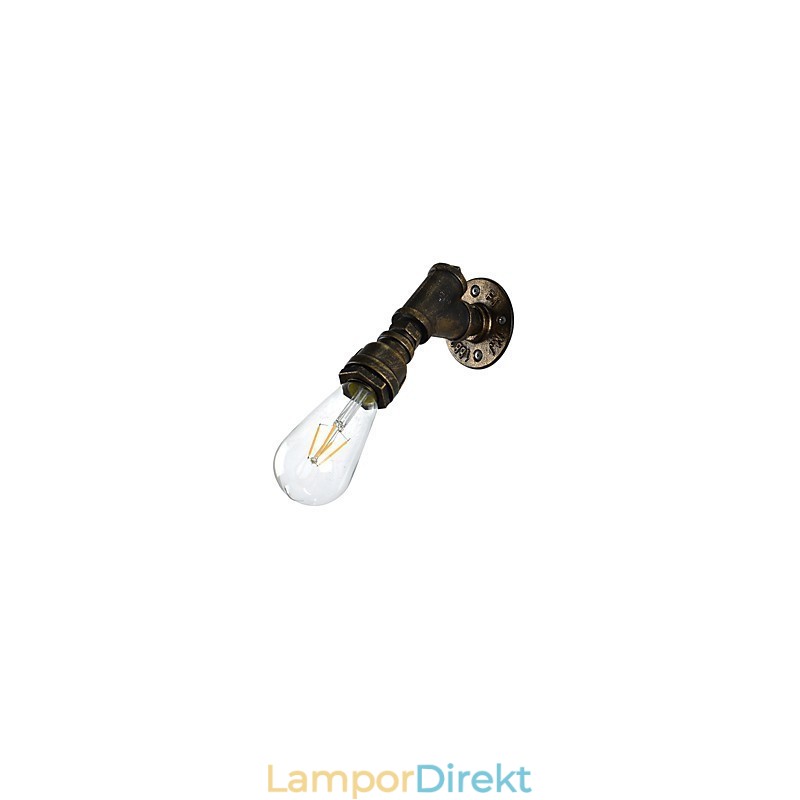 Vägglampa Vägglampor Väggjärn Vägglampa Stum Svart Ljussabel Lampa På Vägg