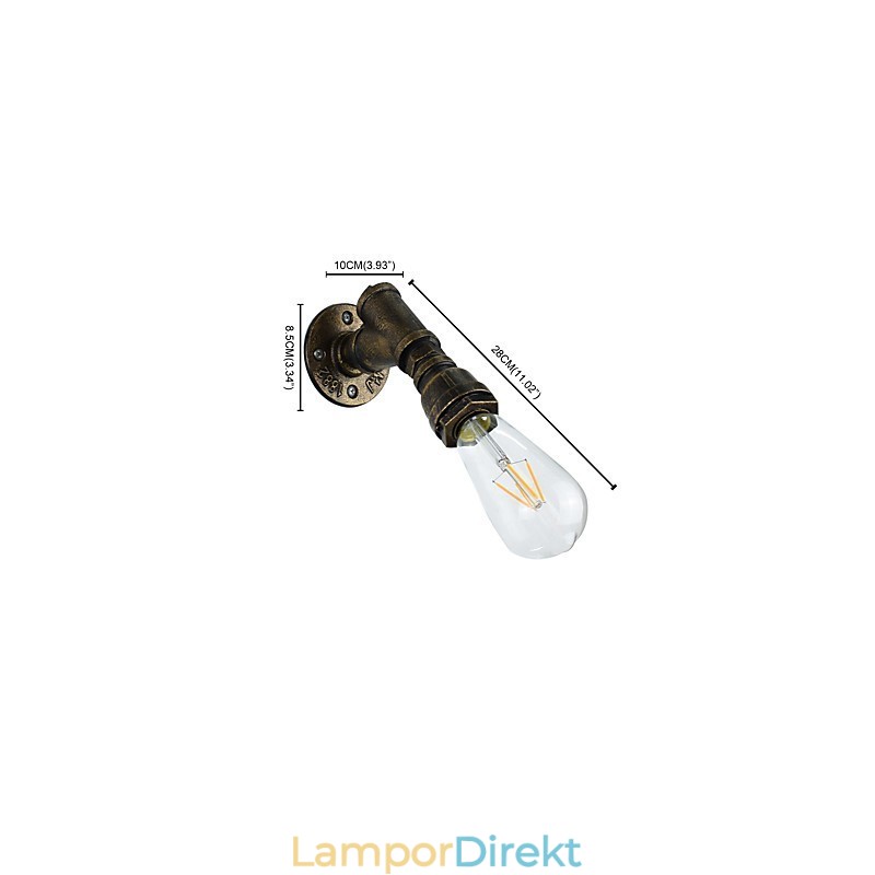 Vägglampa Vägglampor Väggjärn Vägglampa Stum Svart Ljussabel Lampa På Vägg