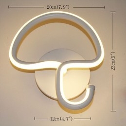Modern Minimalistisk Lampa Sovrum Sänglampa Korridorer Hotell Projektbelysning Aluminium Cirkulär Vägglampa