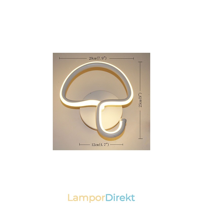 Modern Minimalistisk Lampa Sovrum Sänglampa Korridorer Hotell Projektbelysning Aluminium Cirkulär Vägglampa