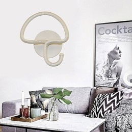 Modern Minimalistisk Lampa Sovrum Sänglampa Korridorer Hotell Projektbelysning Aluminium Cirkulär Vägglampa
