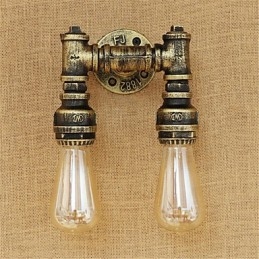 Rustik Lodge Country Retro Målning Funktion För Mini Style Ambient Light Wall Sconces