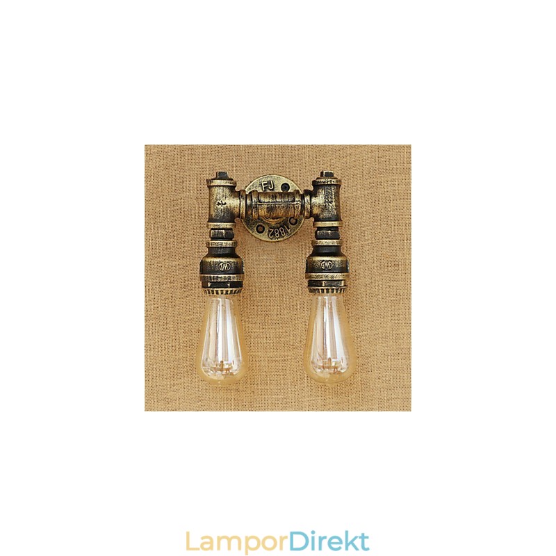 Rustik Lodge Country Retro Målning Funktion För Mini Style Ambient Light Wall Sconces