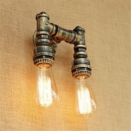 Rustik Lodge Country Retro Målning Funktion För Mini Style Ambient Light Wall Sconces