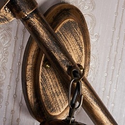 Rustik Lodge Målningsfunktion För Mini Style Uplight Vägglampor Vägglampa C