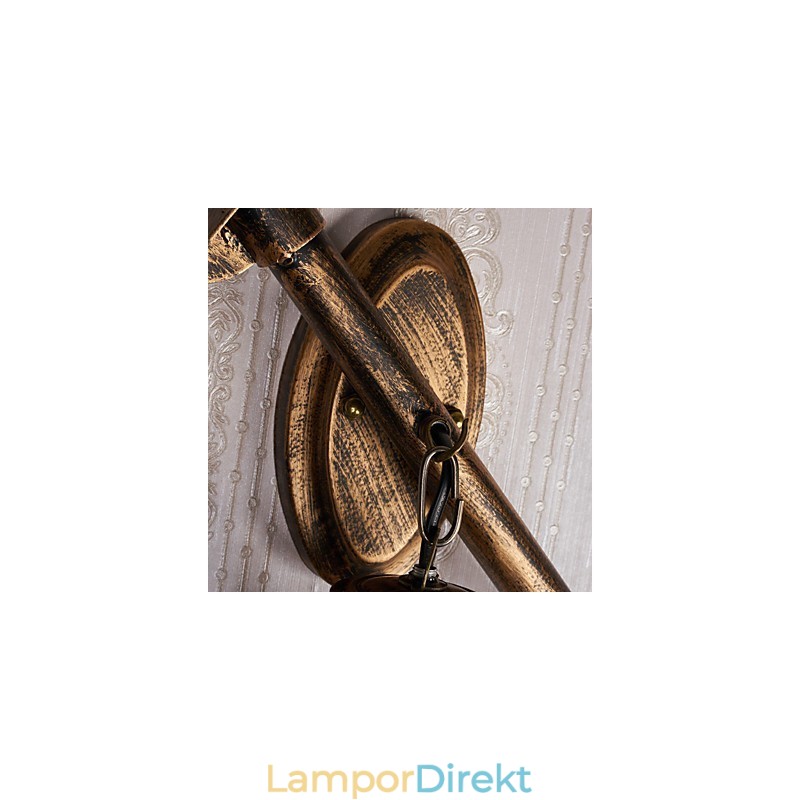 Rustik Lodge Målningsfunktion För Mini Style Uplight Vägglampor Vägglampa C