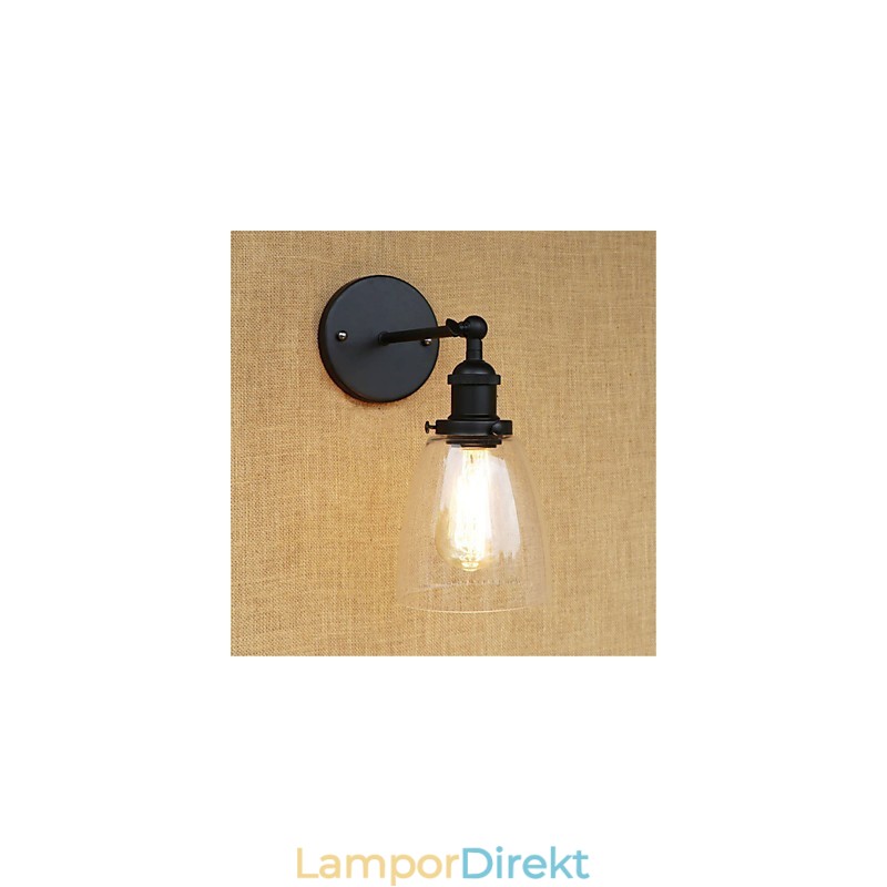 Country Retro Painting Feature För Mini Style Eye Protection Ambient Light Wall Sconces