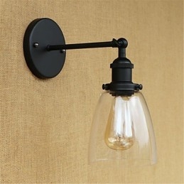 Country Retro Painting Feature För Mini Style Eye Protection Ambient Light Wall Sconces