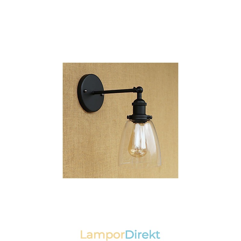 Country Retro Painting Feature För Mini Style Eye Protection Ambient Light Wall Sconces