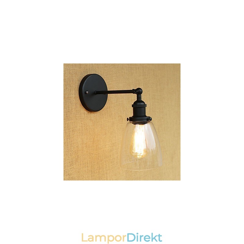 Country Retro Painting Feature För Mini Style Eye Protection Ambient Light Wall Sconces