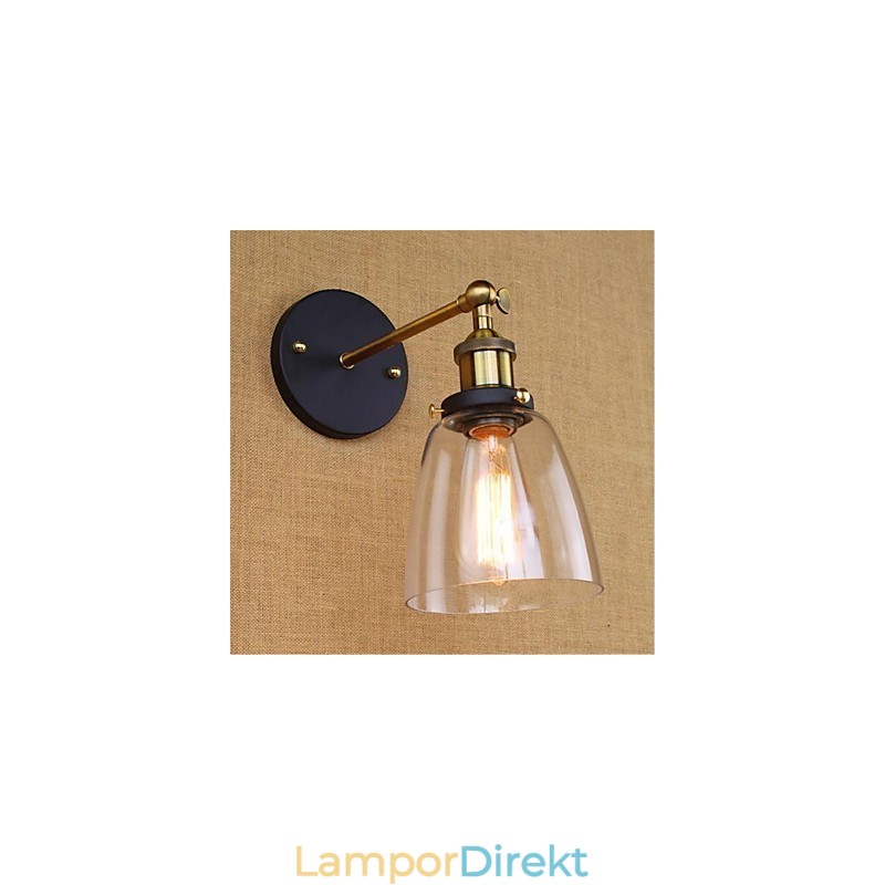 Country Retro Painting Feature För Mini Style Eye Protection Ambient Light Wall Sconces