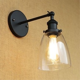 Country Retro Painting Feature För Mini Style Eye Protection Ambient Light Wall Sconces