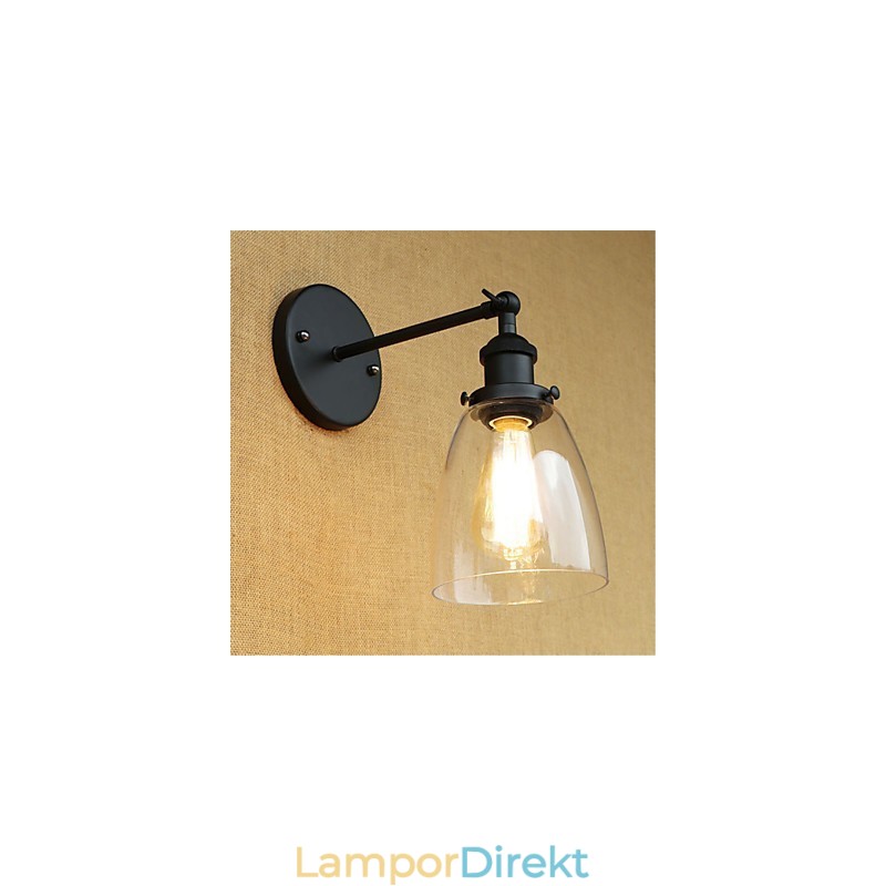 Country Retro Painting Feature För Mini Style Eye Protection Ambient Light Wall Sconces