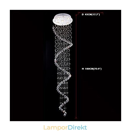 Kristall Taklampa Ljuskrona Belysning 5 Lampor Silver Canpoy Klar K9 Crystal Helix Taklampor Kristall Taklampa Ljuskrona Belysning 5 Lampor Silver Canpoy Klar K9 Crystal Helix Taklampor