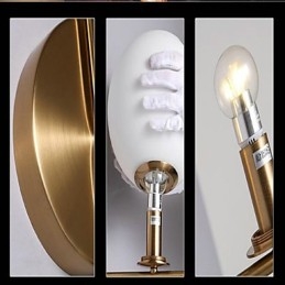 Rustik Lodge Country Galvaniserad Funktion För Mini Style Ambient Light Wall Sconces Wall Light