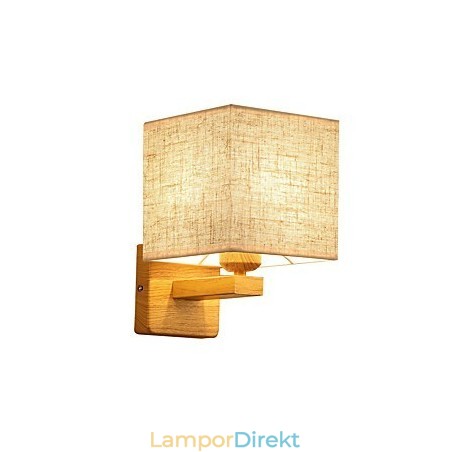Minimalistisk Bordslampa I Massivt Trä Sängbordslampa Minimalistisk Bordslampa I Massivt Trä Sängbordslampa