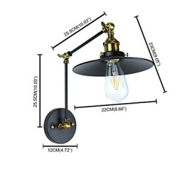 Rustic Lodge Traditionell Klassisk Målningsfunktion För Downlight Vägglampor Vägglampa