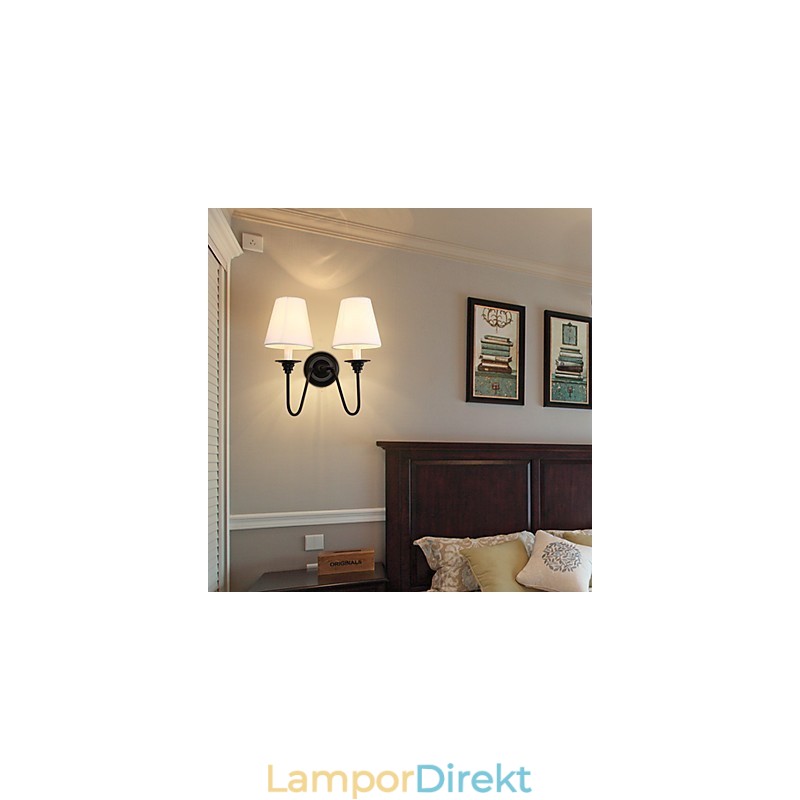 Rustik Lodge Black Oxide Finish Funktion För Ögonskydd Ambient Light Wall Sconces Wall Light