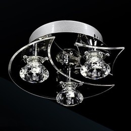 Ljuskrona Modern Crystal Living 3 Lights