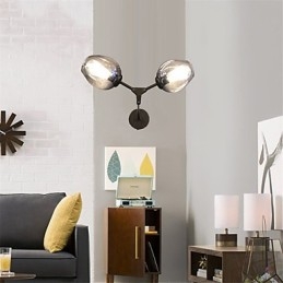 Rustik Lodge Vintage Country Retro Målning Funktion För Mini Style Ambient Light Wall Sconces Wall Light