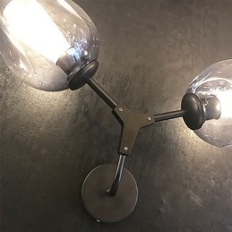 Rustik Lodge Vintage Country Retro Målning Funktion För Mini Style Ambient Light Wall Sconces Wall Light