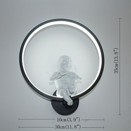 Vägglampa Modern Creative Personality Lampa Designer Ängel Dekorationslampa Aluminium Integrerad Korridor Vägglampa