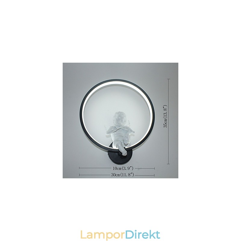 Vägglampa Modern Creative Personality Lampa Designer Ängel Dekorationslampa Aluminium Integrerad Korridor Vägglampa