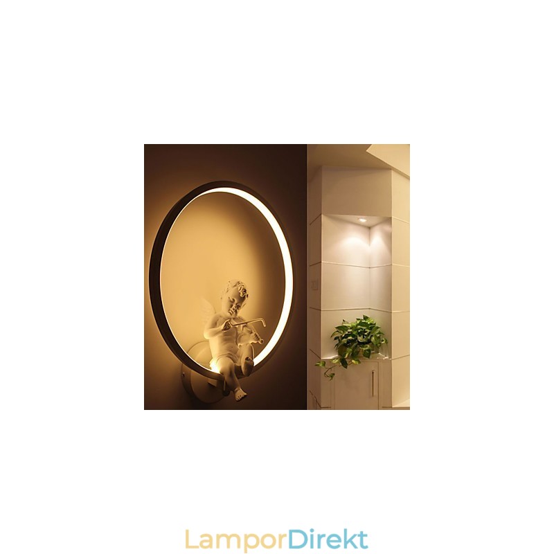 Vägglampa Modern Creative Personality Lampa Designer Ängel Dekorationslampa Aluminium Integrerad Korridor Vägglampa
