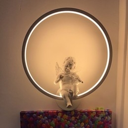 Vägglampa Modern Creative Personality Lampa Designer Ängel Dekorationslampa Aluminium Integrerad Korridor Vägglampa