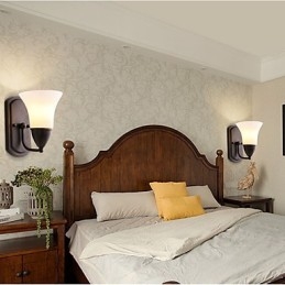 Rustik Lodge Black Oxide Finish Funktion För Ögonskydd Ambient Light Wall Sconces Wall Light
