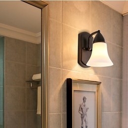 Rustik Lodge Black Oxide Finish Funktion För Ögonskydd Ambient Light Wall Sconces Wall Light