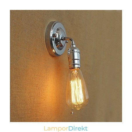 Retro Loft Edison Vägglampa Sovrum Vägglampor För Hem Upp Ned Rustik Industriell Enkelhuvud Korridor Vardagsrum Mini Dekor Vägg