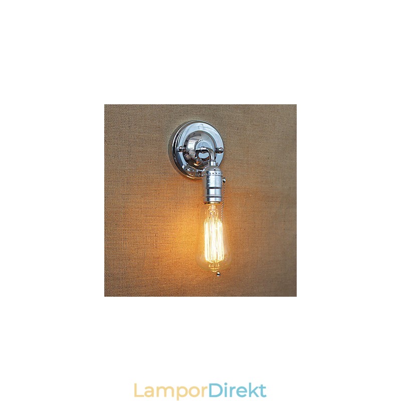 Retro Loft Edison Vägglampa Sovrum Vägglampor För Hem Upp Ned Rustik Industriell Enkelhuvud Korridor Vardagsrum Mini Dekor Vägg