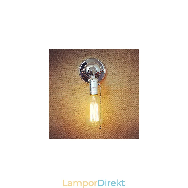 Retro Loft Edison Vägglampa Sovrum Vägglampor För Hem Upp Ned Rustik Industriell Enkelhuvud Korridor Vardagsrum Mini Dekor Vägg