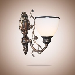 Enkel Amerikansk Vägglampa Sänglampa Vardagsrum Dekorativ Lampa Smidesjärn Europeisk Stil Kreativ Vägglampa