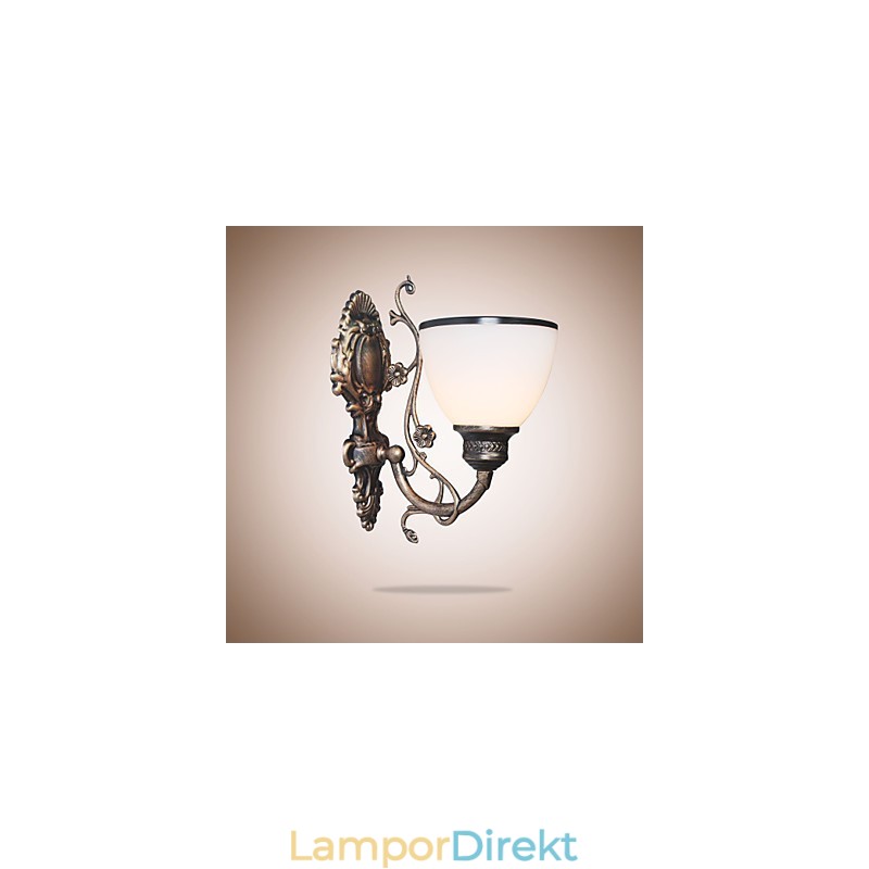 Enkel Amerikansk Vägglampa Sänglampa Vardagsrum Dekorativ Lampa Smidesjärn Europeisk Stil Kreativ Vägglampa