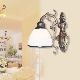 Enkel Amerikansk Vägglampa Sänglampa Vardagsrum Dekorativ Lampa Smidesjärn Europeisk Stil Kreativ Vägglampa