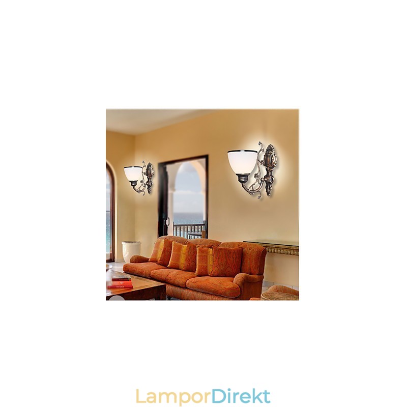 Enkel Amerikansk Vägglampa Sänglampa Vardagsrum Dekorativ Lampa Smidesjärn Europeisk Stil Kreativ Vägglampa