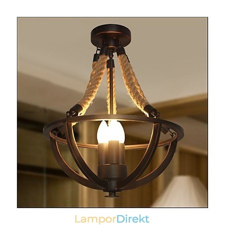 American Ceiling Retro Rope Simple Lamp American Ceiling Retro Rope Simple Lamp