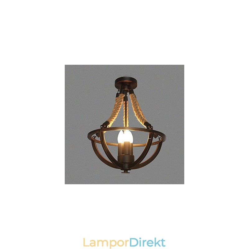 American Ceiling Retro Rope Simple Lamp