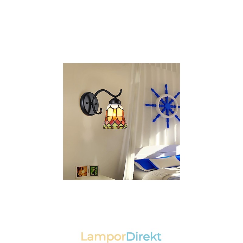 Rustik Lodge Målningsfunktion För Downlight Vägglampor Vägglampa
