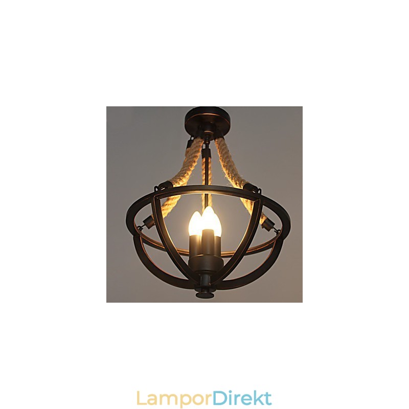 American Ceiling Retro Rope Simple Lamp
