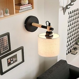 Tyg Vägglampa Modern Contemporary Feature Ambient Light Wall Sconces