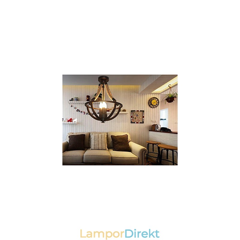 American Ceiling Retro Rope Simple Lamp