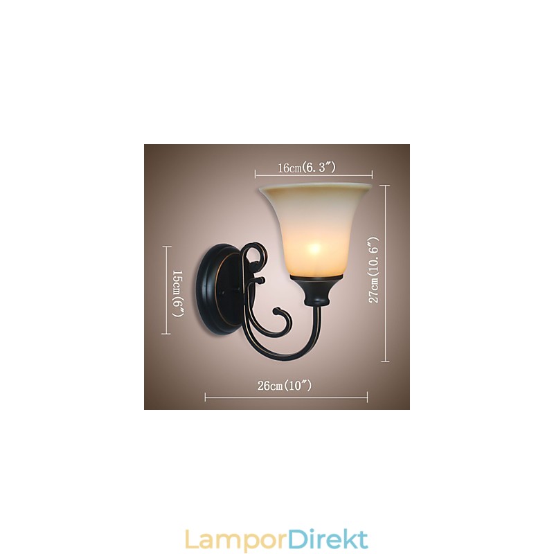 Antik Vägglampa Sänglampa Sovrumslampa Korridor Trappa Vägglampa Retro Vardagsrums Vägglampa