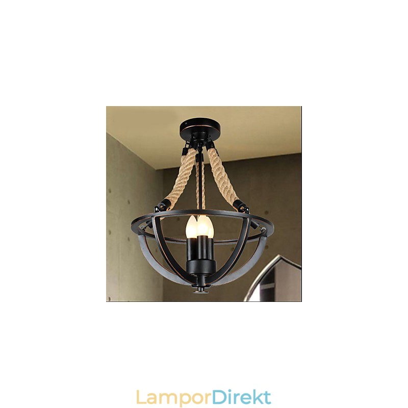 American Ceiling Retro Rope Simple Lamp